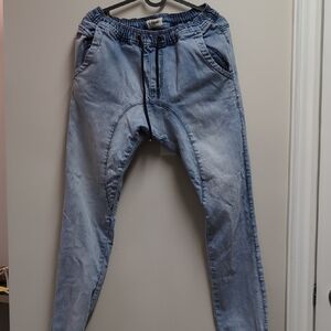Kuwalla Light Wash Jeans Elastic Waistband